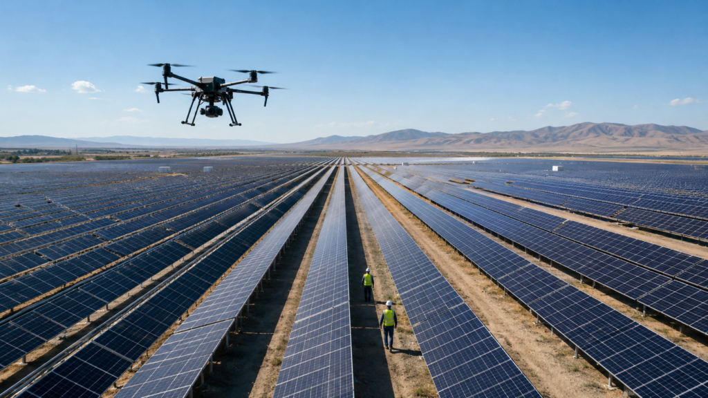 Drone Inspection vs Manual Inspection for Utility-Scale Solar Plants