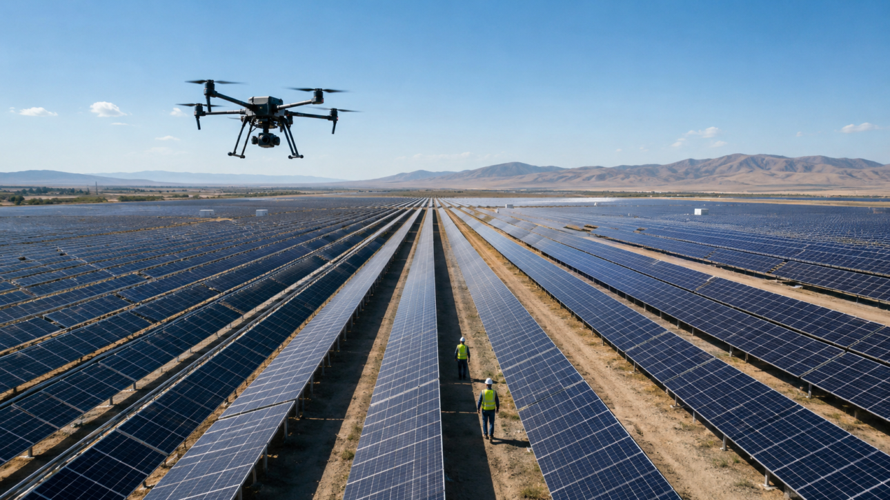 Drone Inspection vs Manual Inspection for Utility-Scale Solar Plants