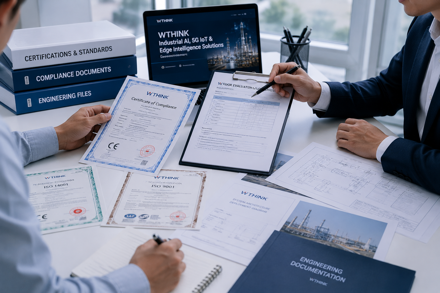 WThink certification documents for procurement review and project bidding