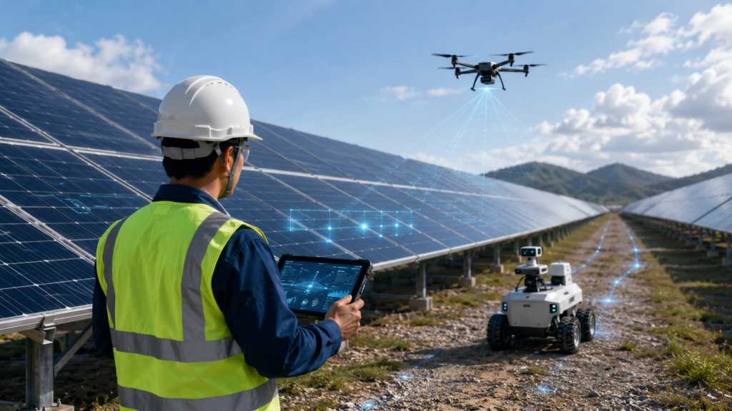 Solar Plant Automation: From Manual O&M to Intelligent Field Operations