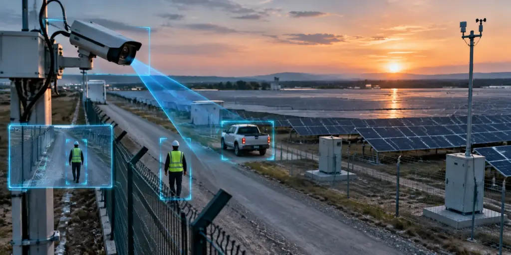 AI Video Analytics for Solar Power Plant Safety Monitoring