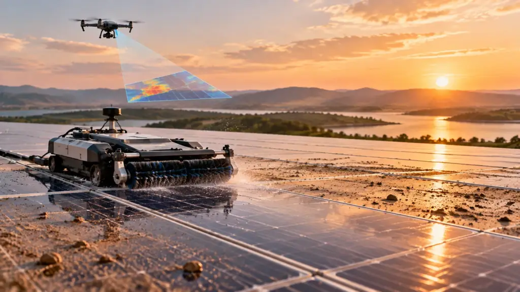 Solar Panel Cleaning and Soiling Detection Using AI Vision Systems
